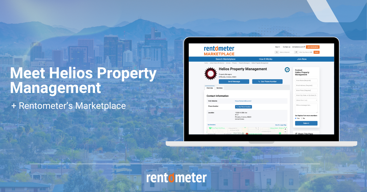 Helios Property Management + Rentometer's Marketplace